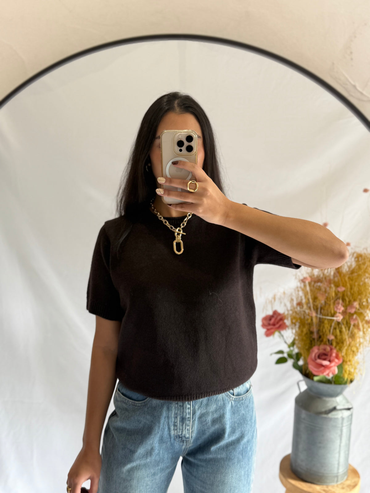 Pull sans manche marron - Mario