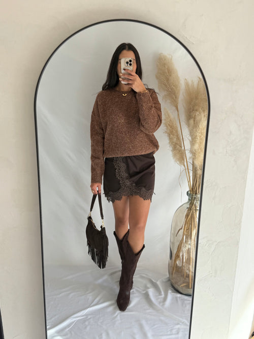 Jupe choco dentelle - Iruis