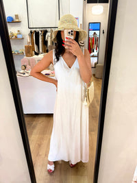 Robe fluide lin - beige