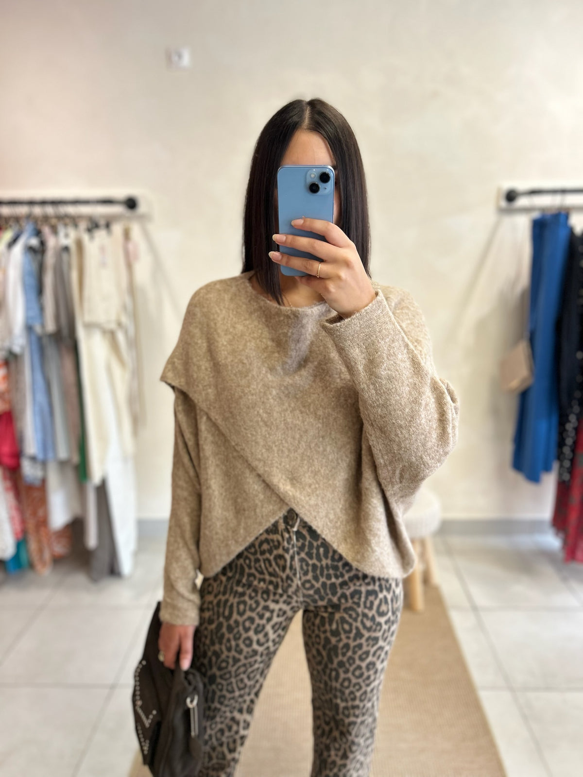 Pull Taupe - Eloana