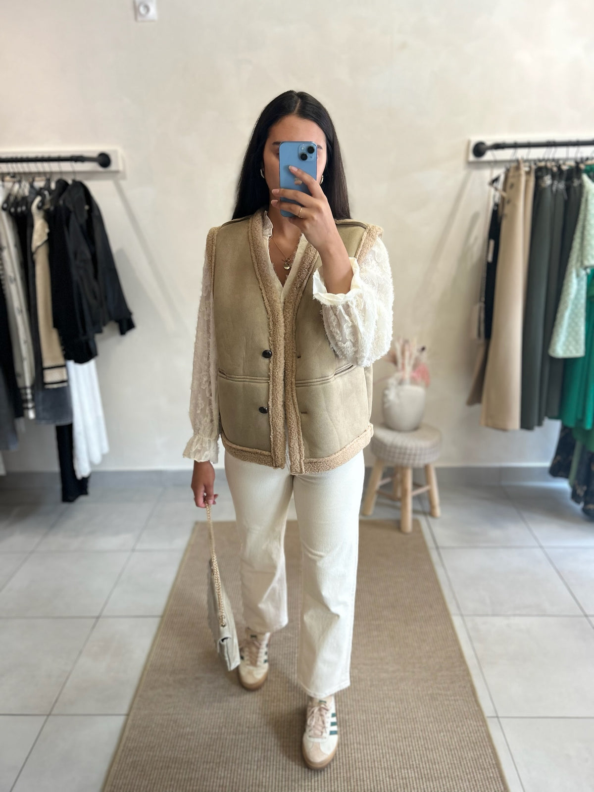 Gilet Taupe - Jane