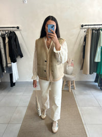 Gilet Taupe - Jane