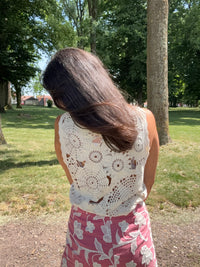 Haut crochet beige - Rio