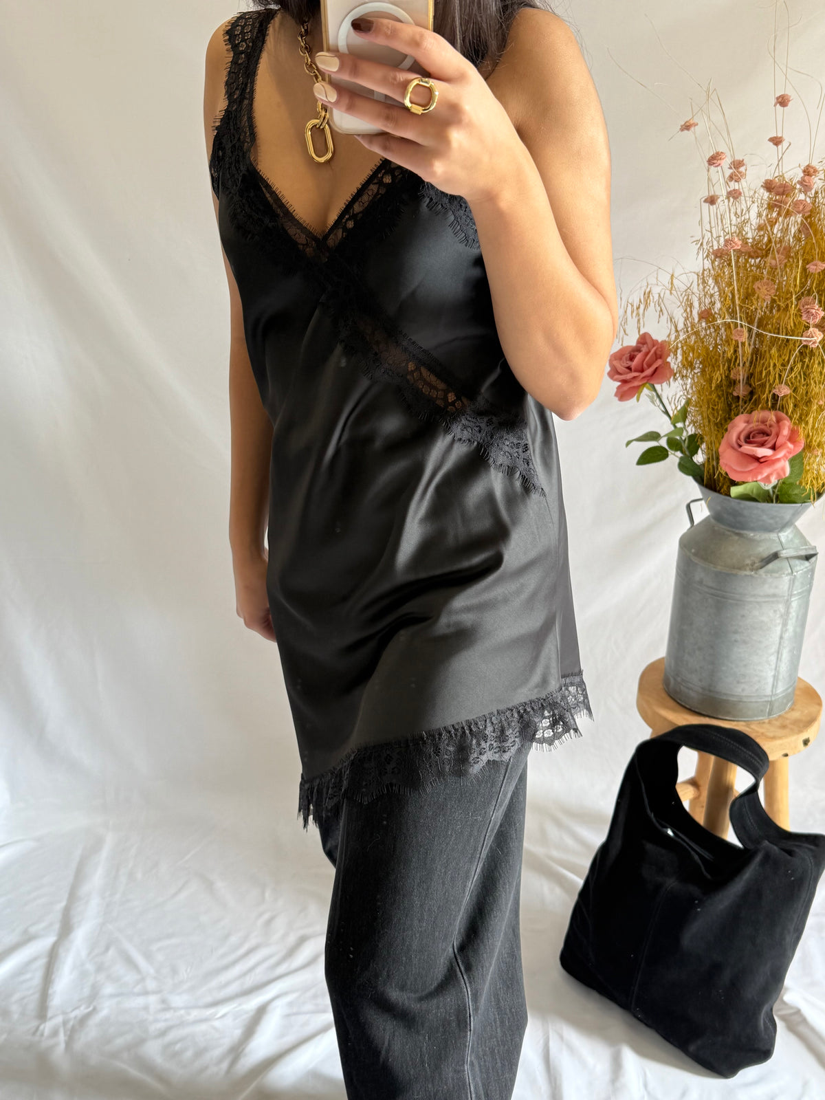 Robe noir dentelle - Iruis