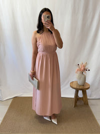 Robe longue rose - Inès