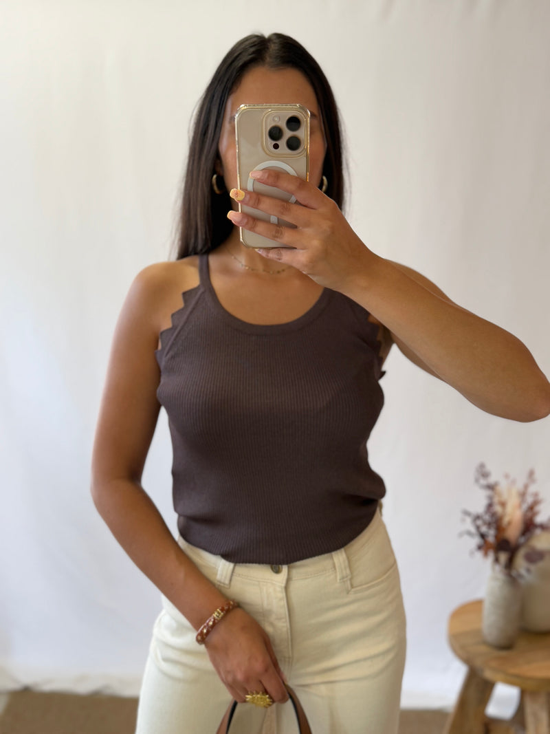 Top marron - Mel