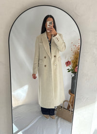 Manteau long écru- Polio