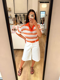 Haut crochet orange - Jules