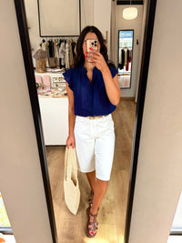 Haut broderie Marine - Eliot