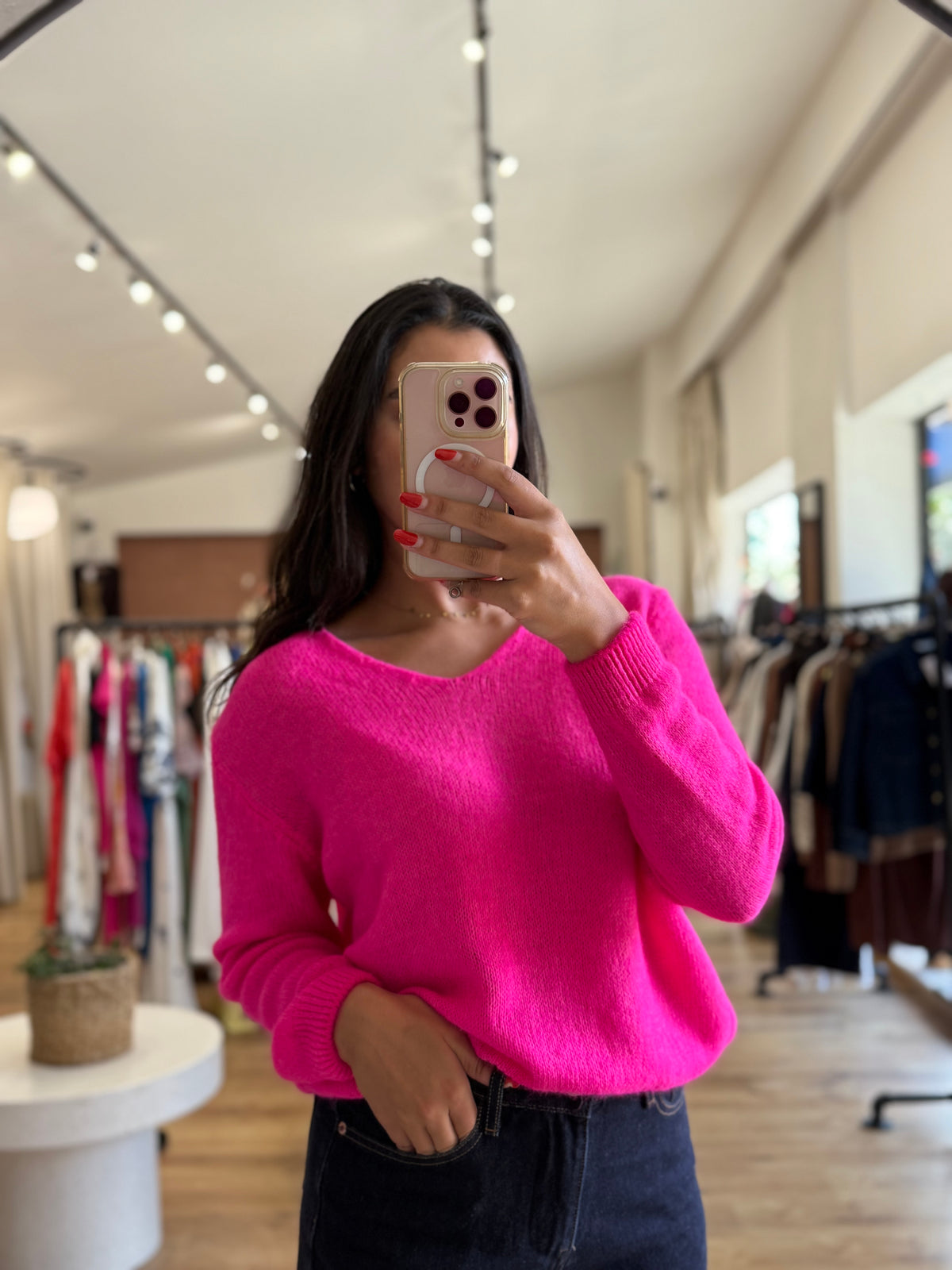 Pull Fushia - Nina