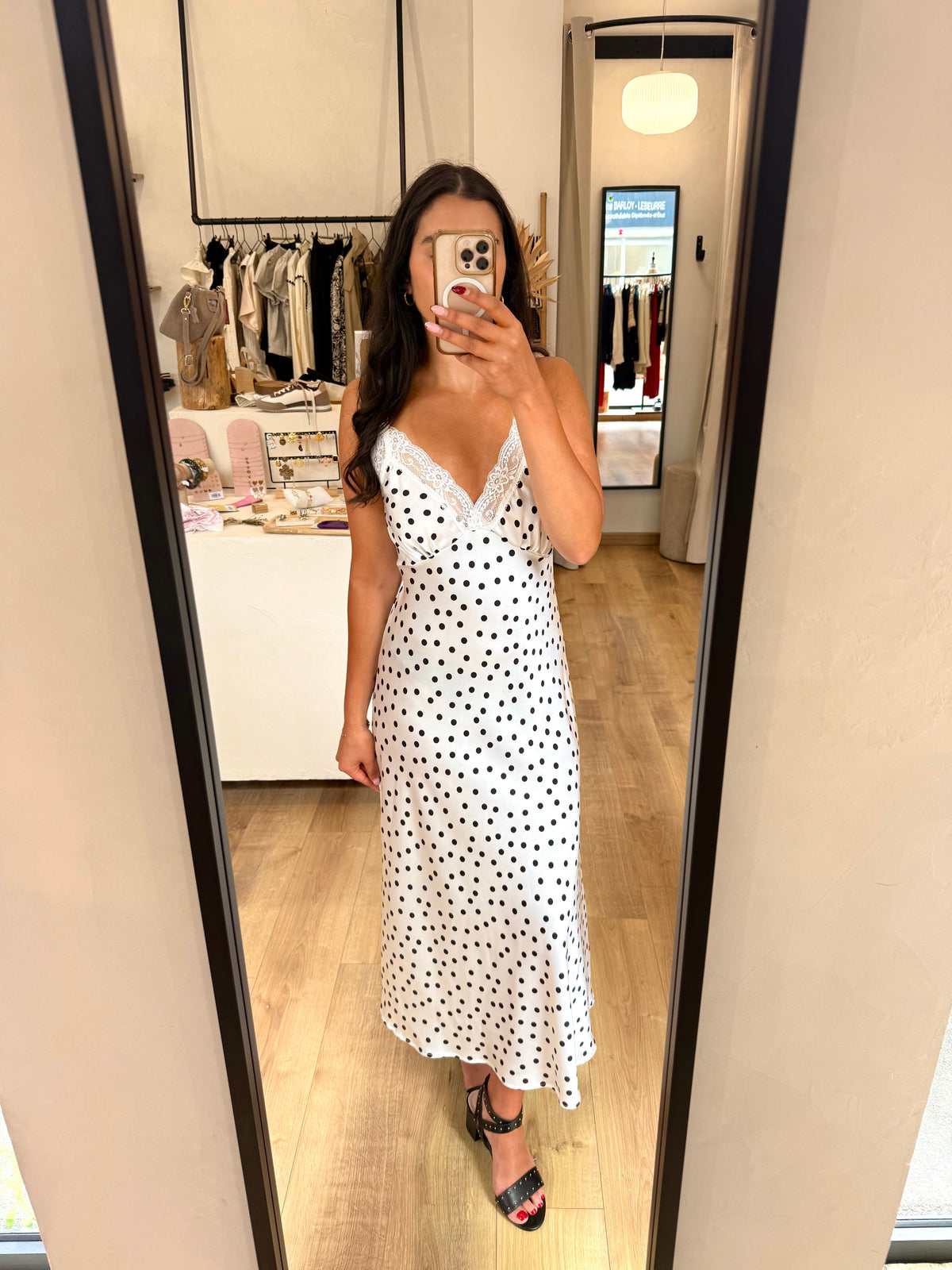 Robe longue pois - Clara