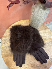 Gant fourrure / daim - Lola