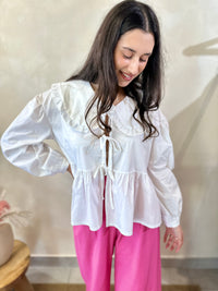 Blouse noeud blanc - Neo