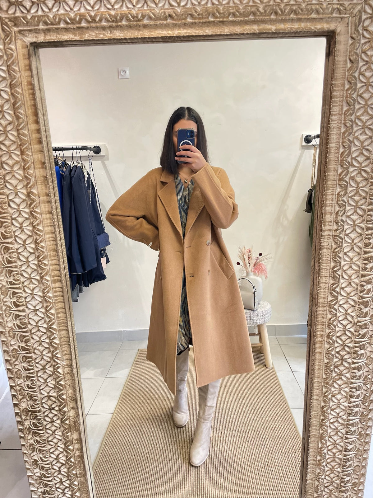 Manteau Laine Camel - ELOISA