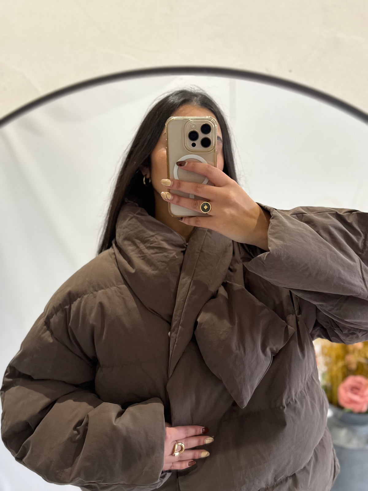 Doudoune marron - Joséphine