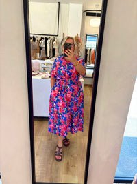 Robe Motifs Bleu GT - Hugo