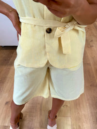 Ensemble Blazer Short Jaune - Margot