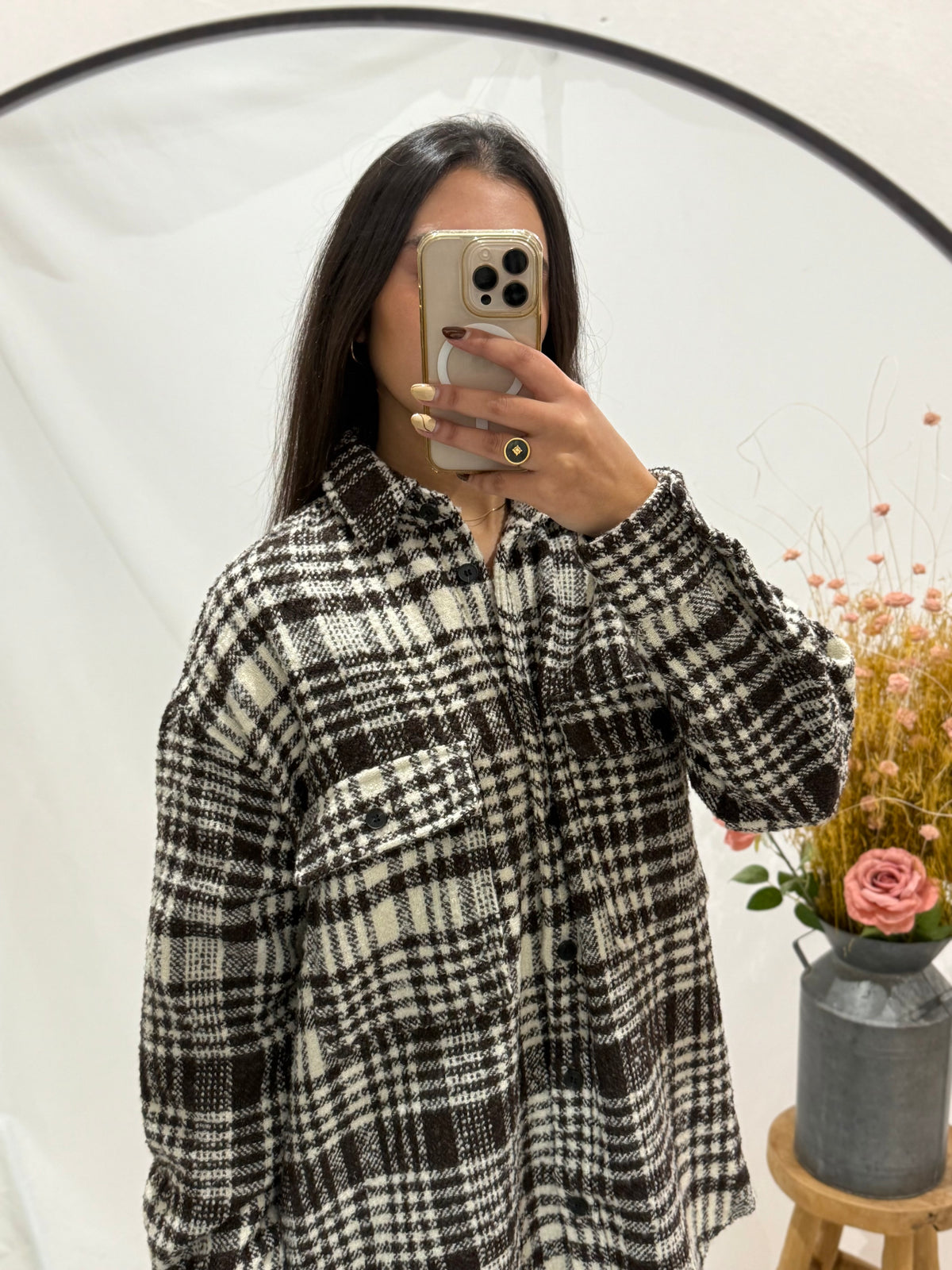 Surchemise marron - Clea