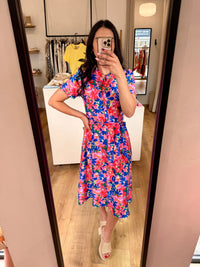 Robe motifs bleu - Hugo