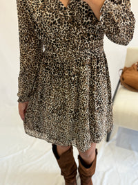 Robe courte marron - Elisa