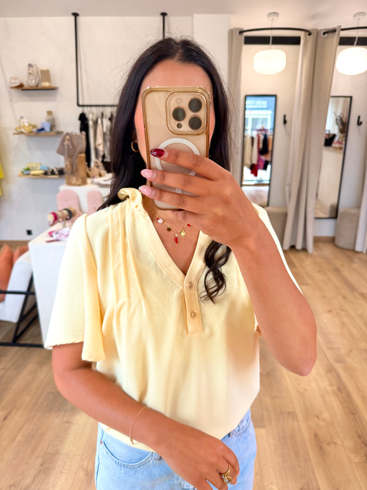 Blouse Jaune- Lena