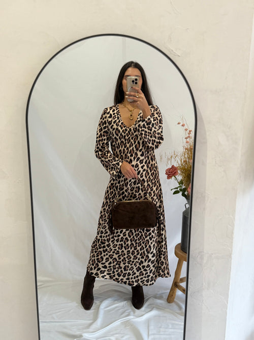 Robe longue léopard - Topia
