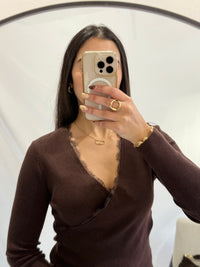 Haut choco dentelle - Oris