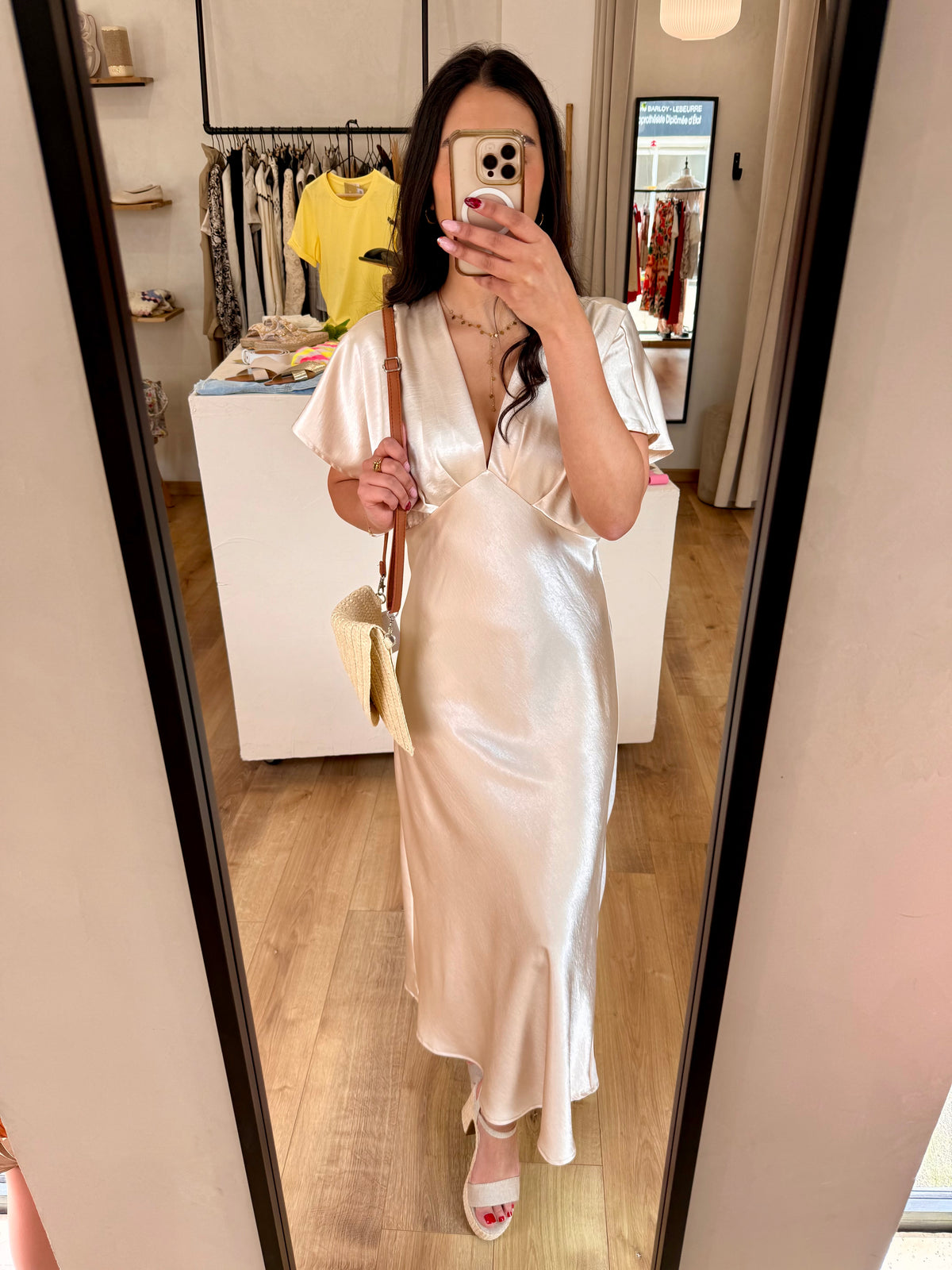 Robe longue champagne - Léna