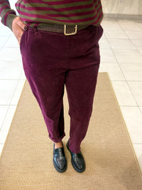 Pantalon velours bordeaux - Chloé