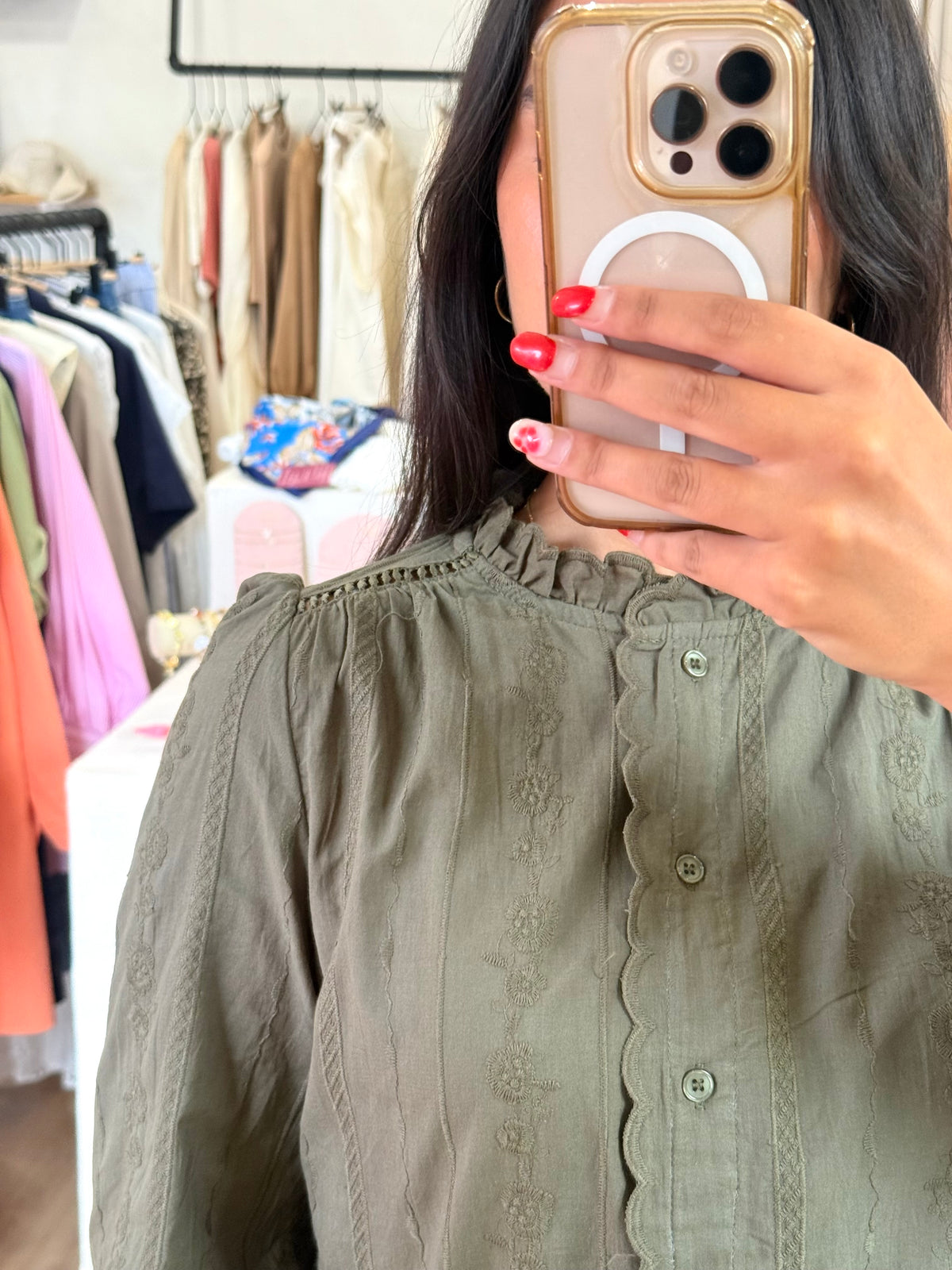 Blouse kaki - jean
