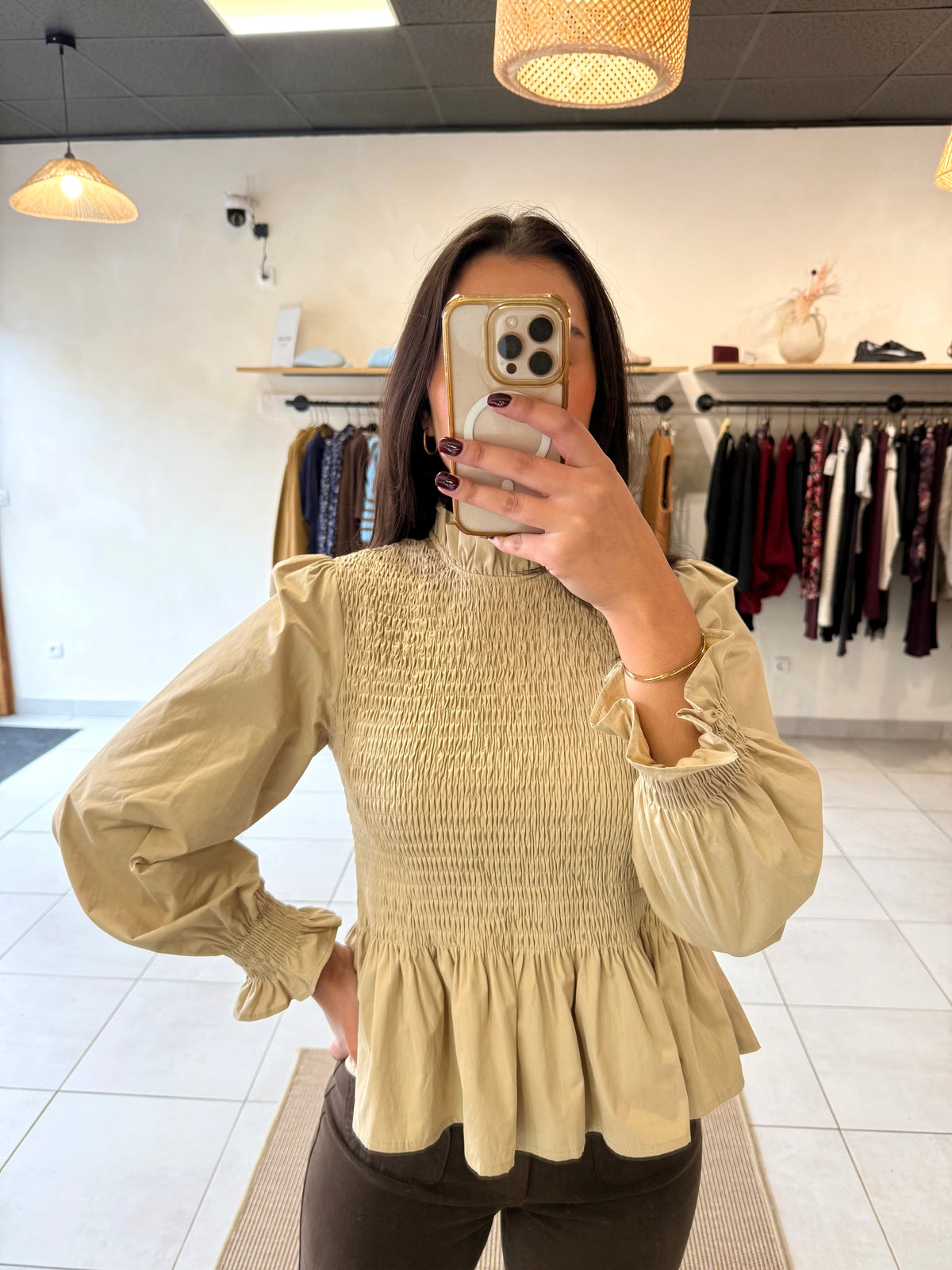 Blouse beige - Celia