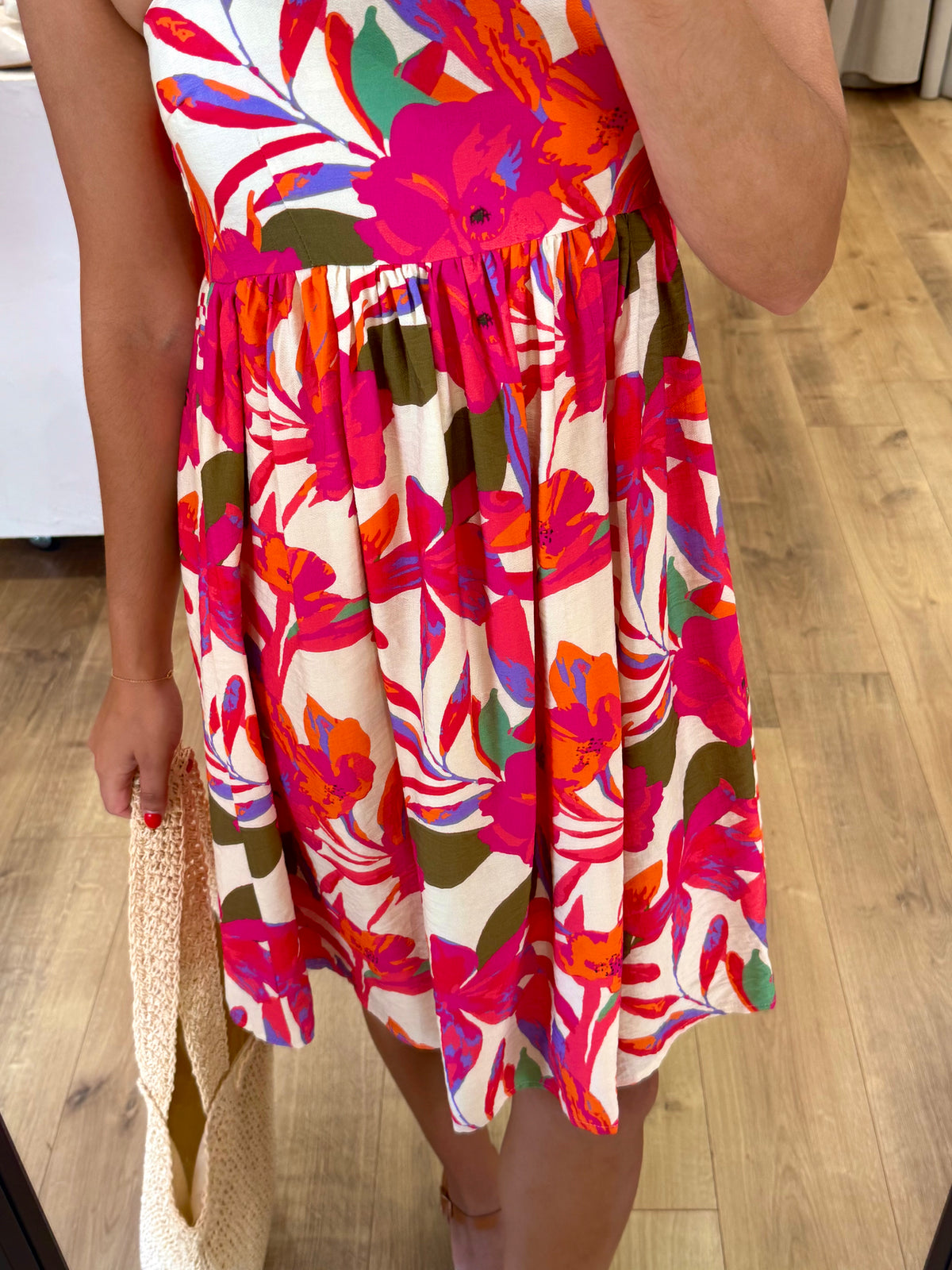 Robe motifs fushia - Julia