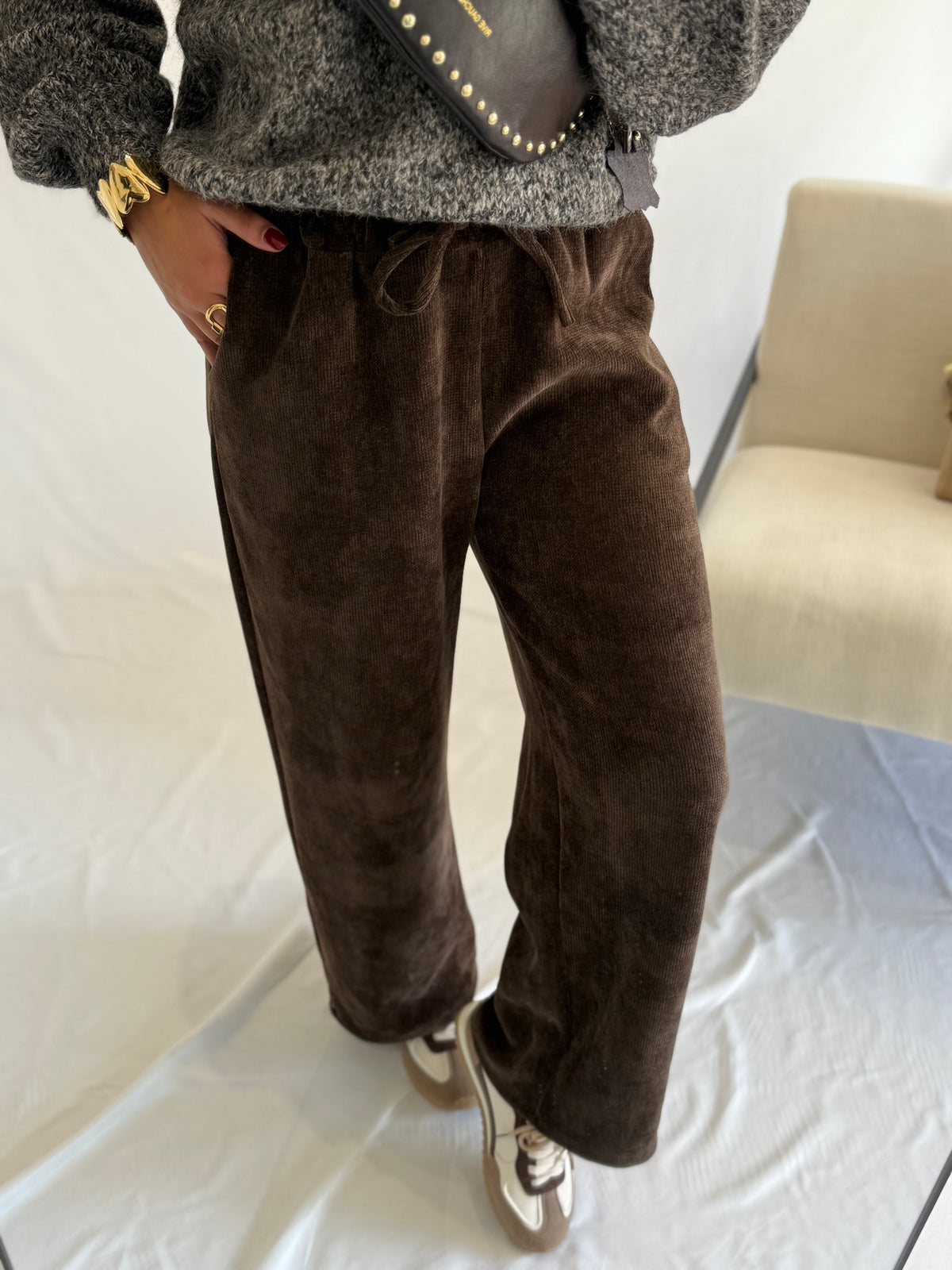 Pantalon marron - Douceur