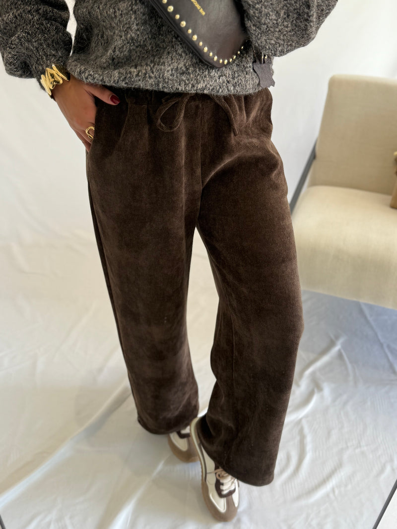 Pantalon marron - Douceur