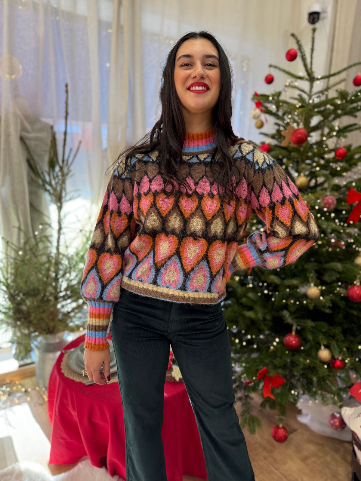 Jean velour vert - Solange