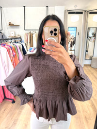 Blouse marron - Celia