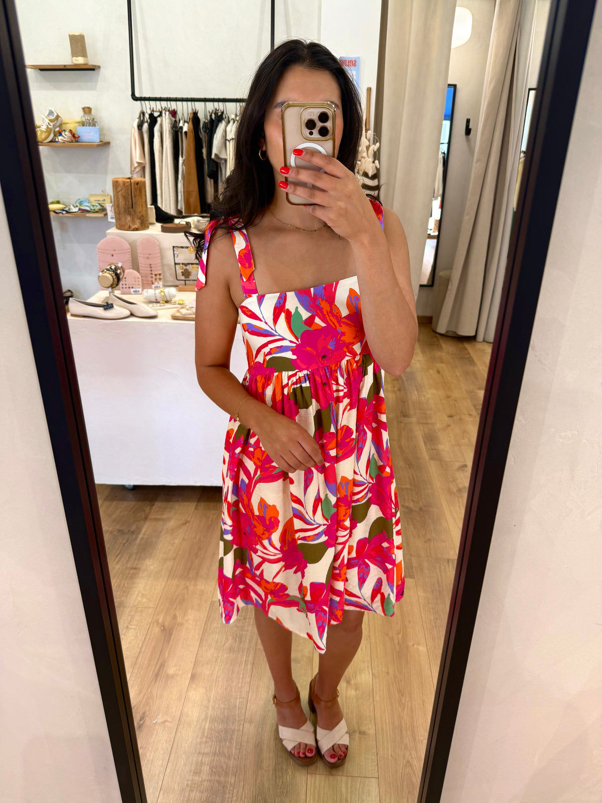 Robe motifs fushia - Julia