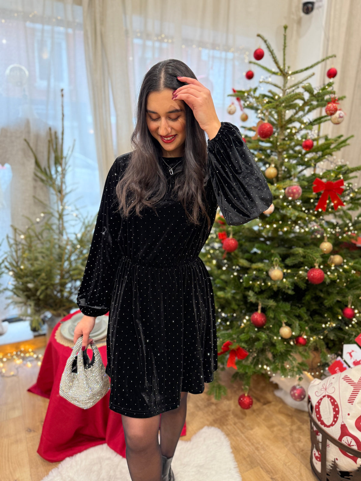 Robe noir brillant - Ashler