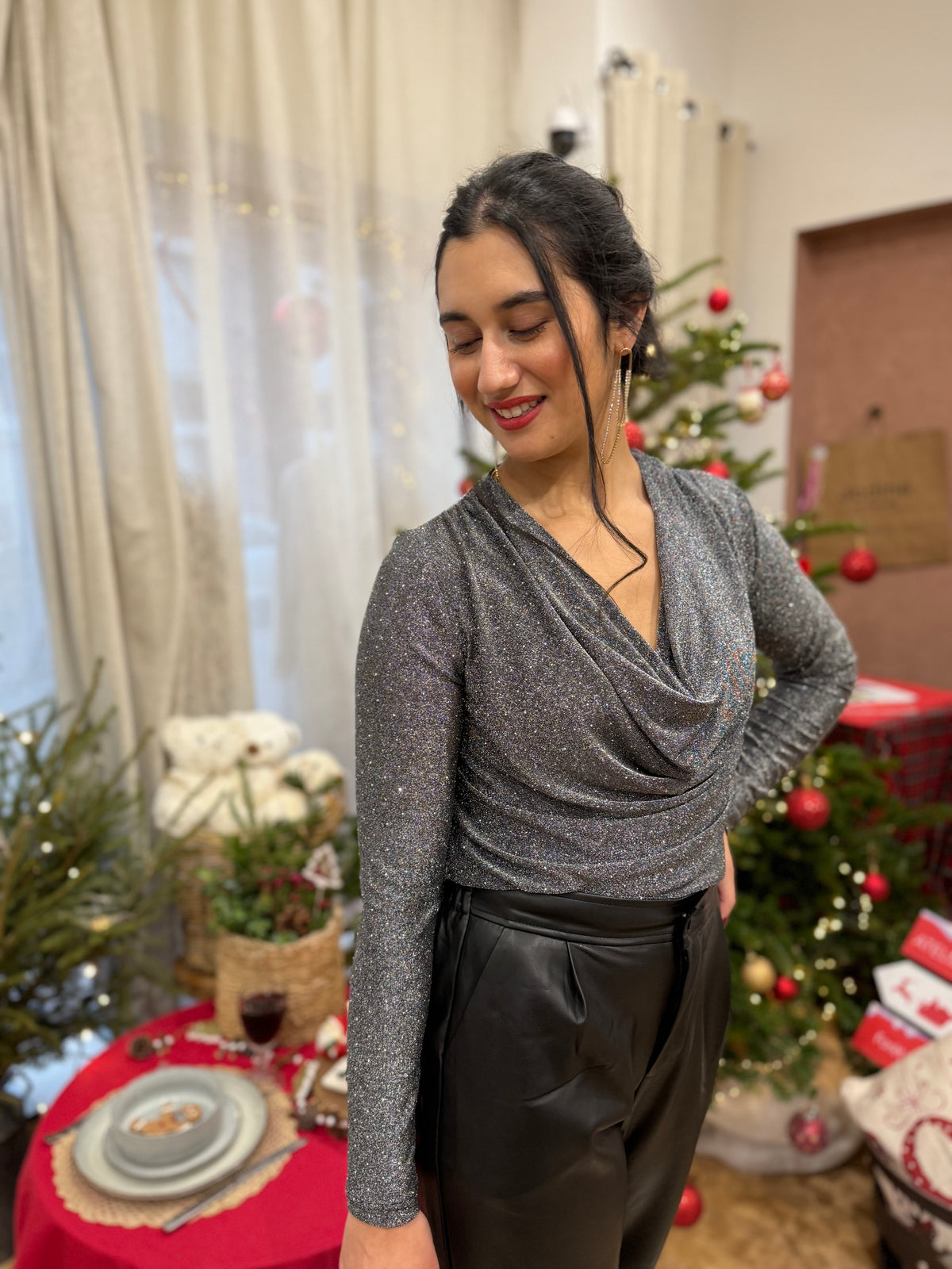 Haut noir brillant - Ashler