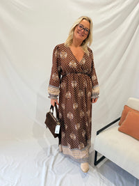 Robe longue café GT - Lea