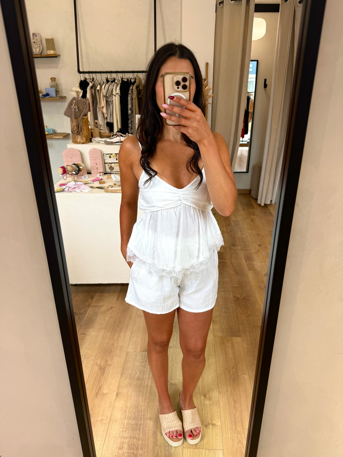 Ensemble dentelle blanc - Ethan