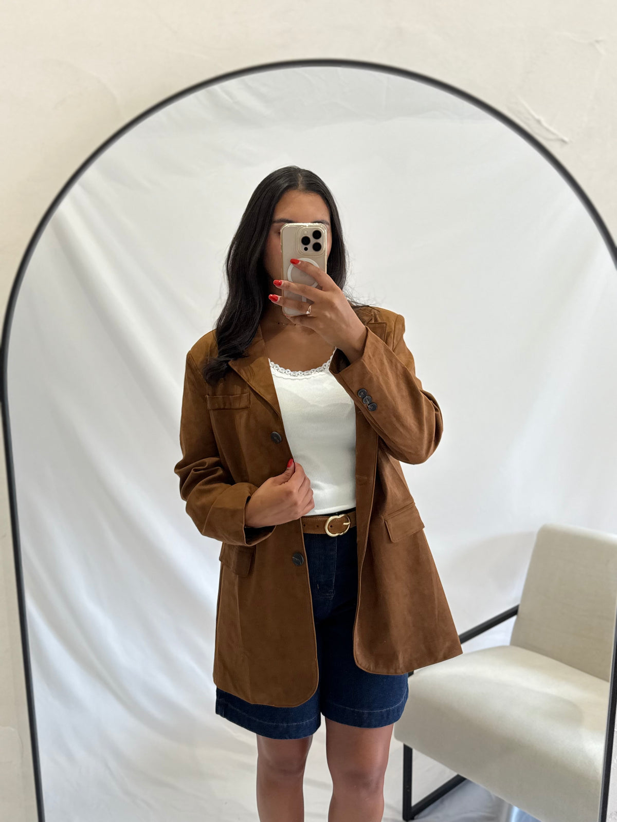 Blazer suédine - Brown