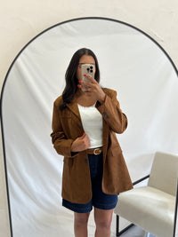 Blazer suédine - Brown