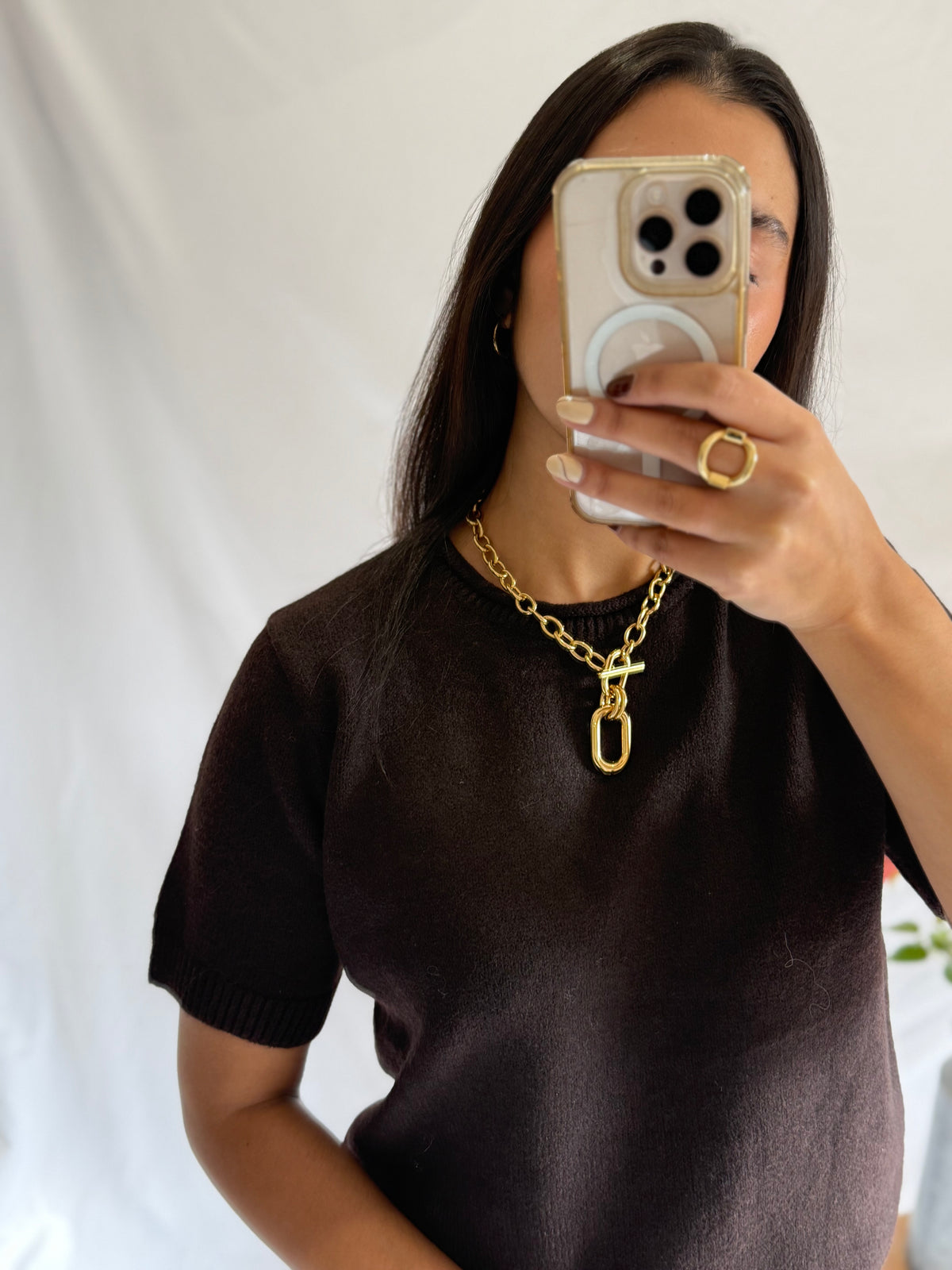 Pull sans manche marron - Mario