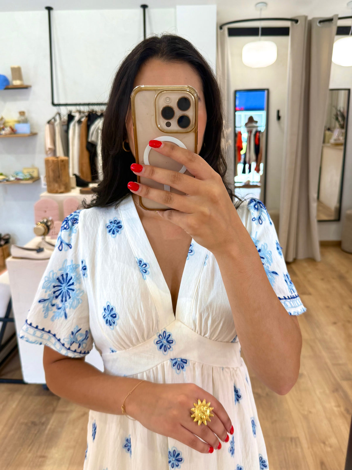 Robe longue bleu - Mila