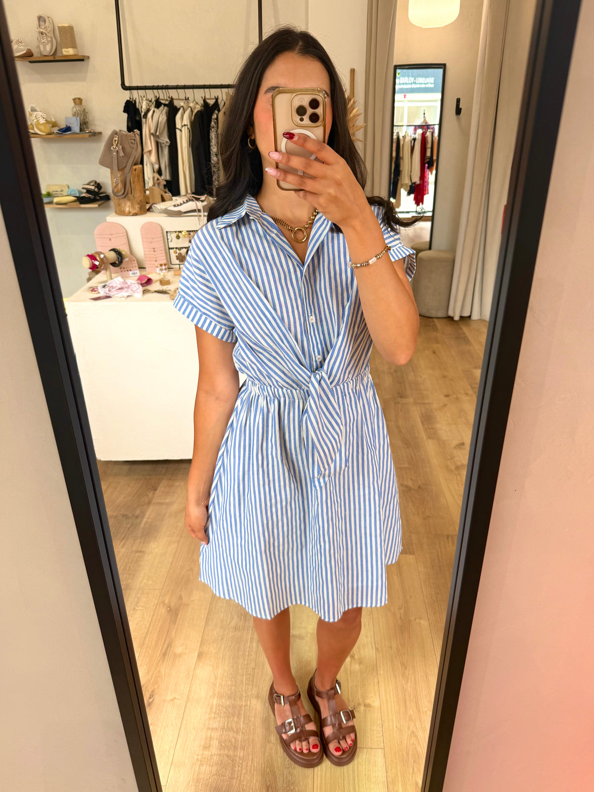 Robe Rayure Bleu - Alice