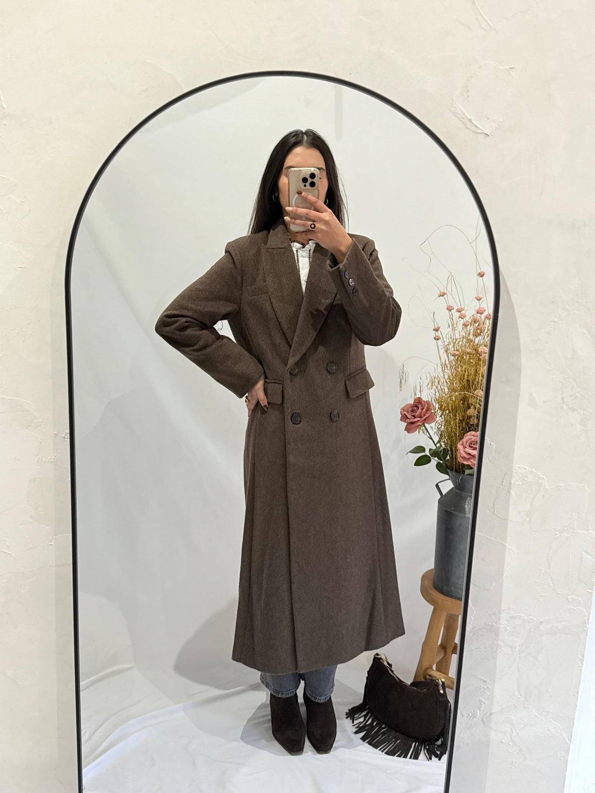 Manteau long choco - Polio