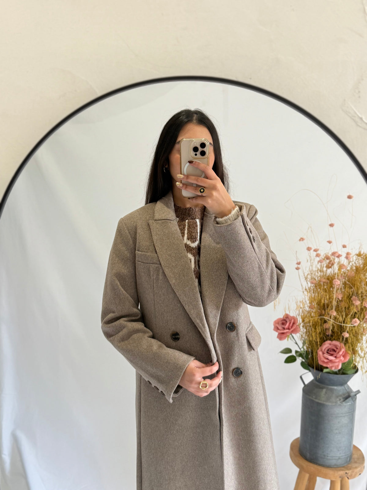 Manteau long taupe - Polio