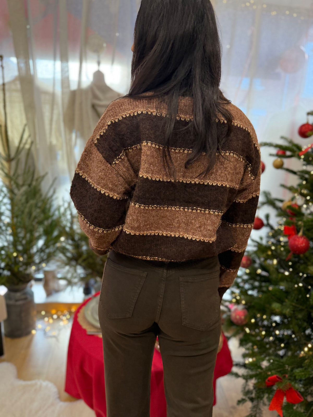 Pull coffee rayure - Arthur