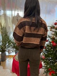 Pull coffee rayure - Arthur